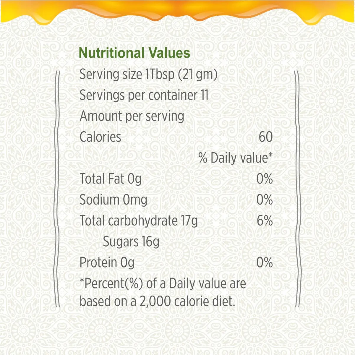 Multiflora Honey Nutritional Values